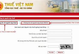 Tra Cứu Địa Chỉ Người Nộp Thuế